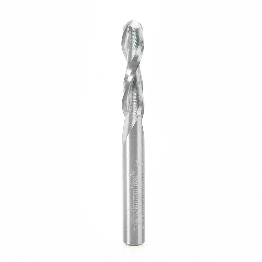 46376 Solid Carbide Up-Cut Ball Nose Spiral 1/4 Dia x 1 Inch x 1/4 Shank Router Bit