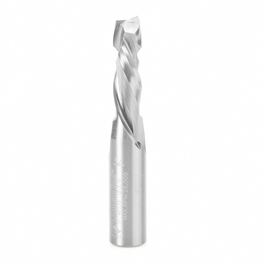 46178 CNC Solid Carbide Compression Spiral 3/8 Dia x 1 Inch x 1/2 Shank