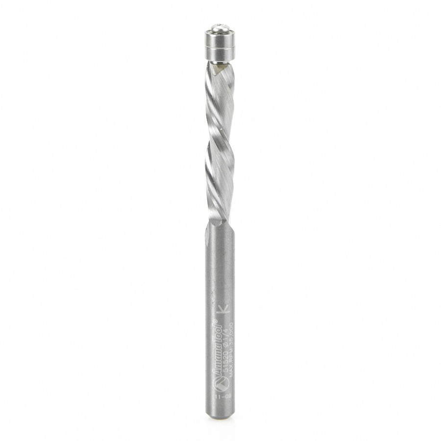 51520 Solid Carbide Aluminum Cutting Flush Trim Spiral Down-Cut 1/4 Dia x 1-1/4 x 1/4 Inch Shank