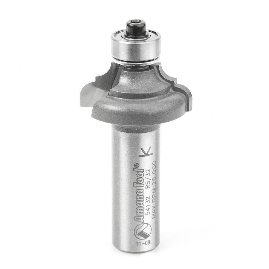 54132 Carbide Tipped Classical Cove & Bead 5/32 x 5/32 Radius x 1-1/8 Dia x 1/2 x 1/2 Inch Shank