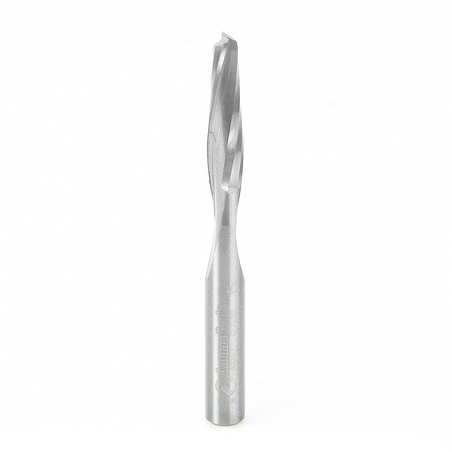 46247 CNC Solid Carbide Spiral Plunge for Solid Wood 7/32 Dia x 1 Inch x 1/4 Shank Up-Cut