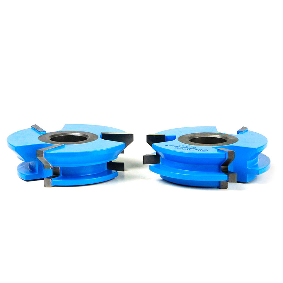 SC640 2-Piece Carbide Tipped 3-Wing V Paneling 2-5/8 Dia x 3/4 x 45 Deg x 1/2 & 3/4 Bore Set for 3/4 Material