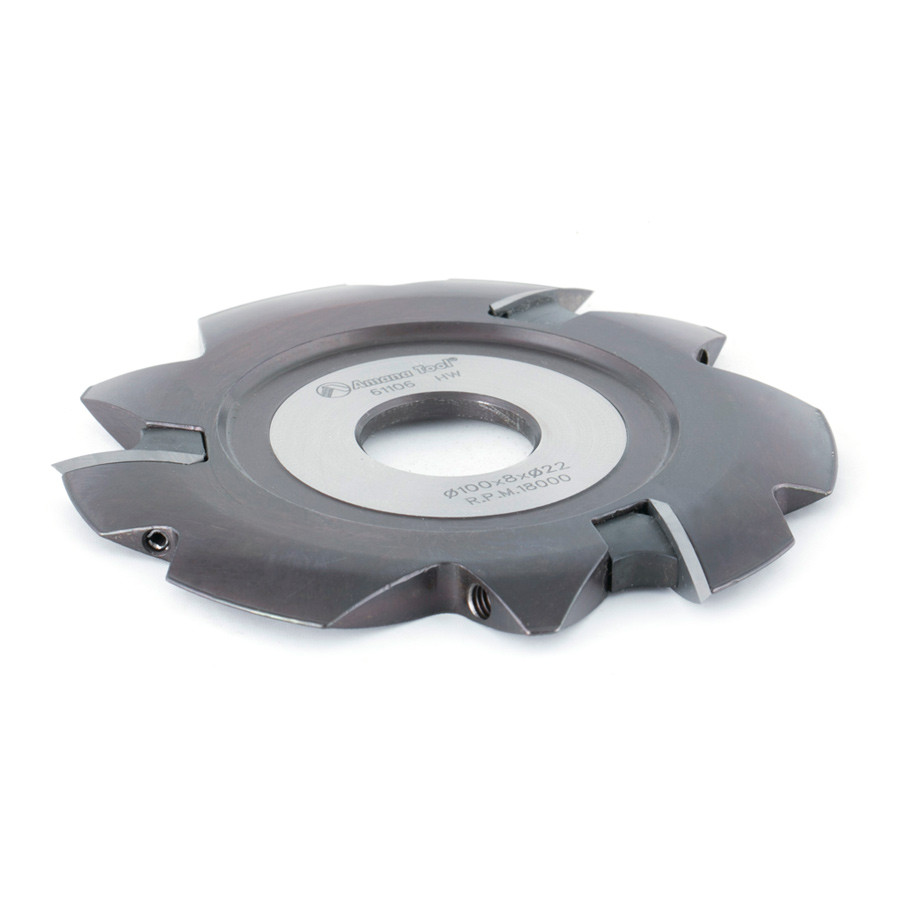 61106 Insert Carbide Lamello Resin Pocket 100mm Dia x 8mm x 22mm Bore