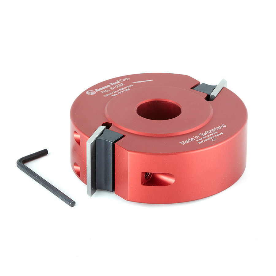 61232 Profile-Pro Aluminum Cutterhead 120mm Dia x 40mm x 30mm Bore
