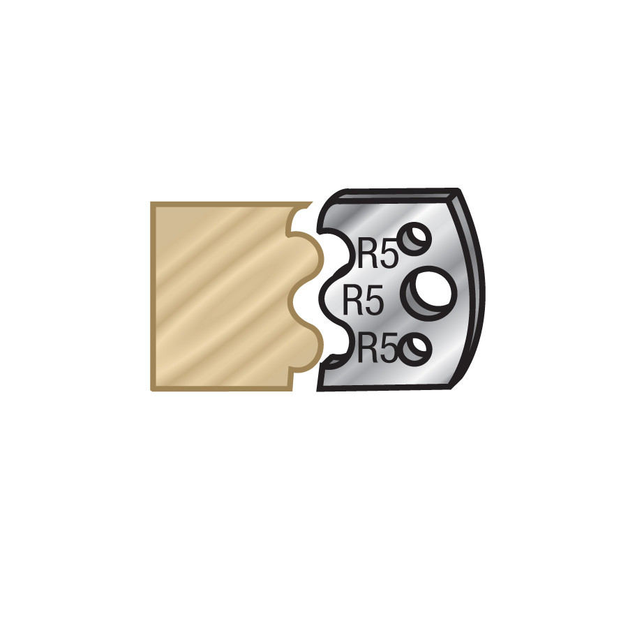 64F006 Pair of 40mm Steel Knives for Profile Pro Inserts