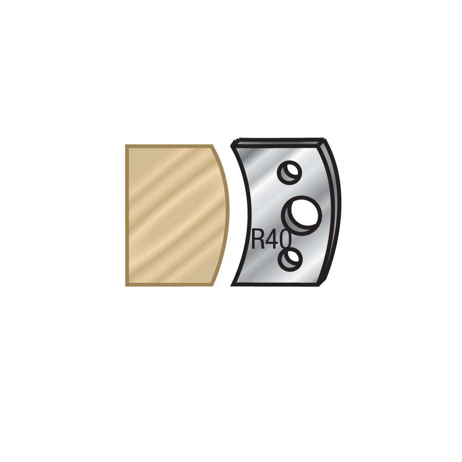 64F008 Pair of 40mm Steel Knives for Profile Pro Inserts