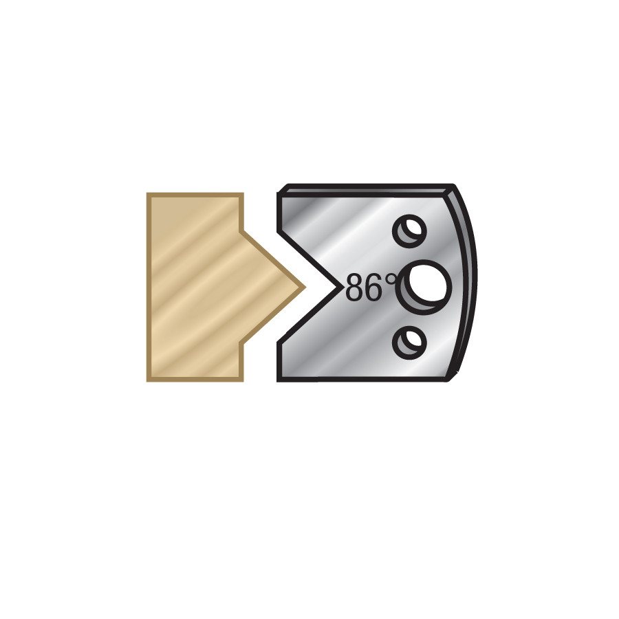 64F034 Pair of 40mm Steel Knives for Profile Pro Inserts