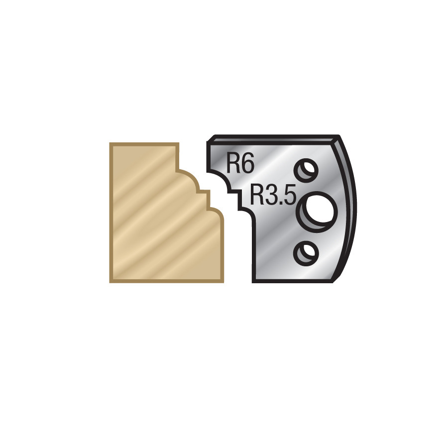 64F019 Pair of 40mm Steel Knives for Profile Pro Inserts