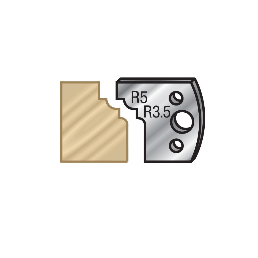 64F020 Pair of 40mm Steel Knives for Profile Pro Inserts