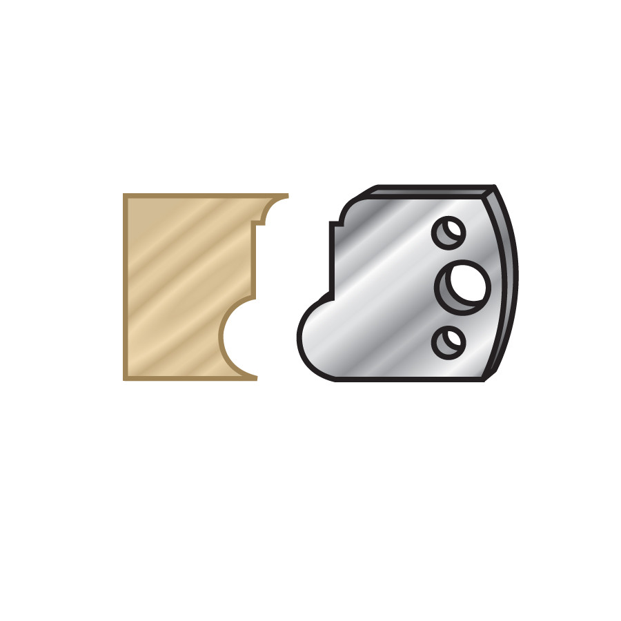 64F055 Pair of 40mm Steel Knives for Profile Pro Inserts