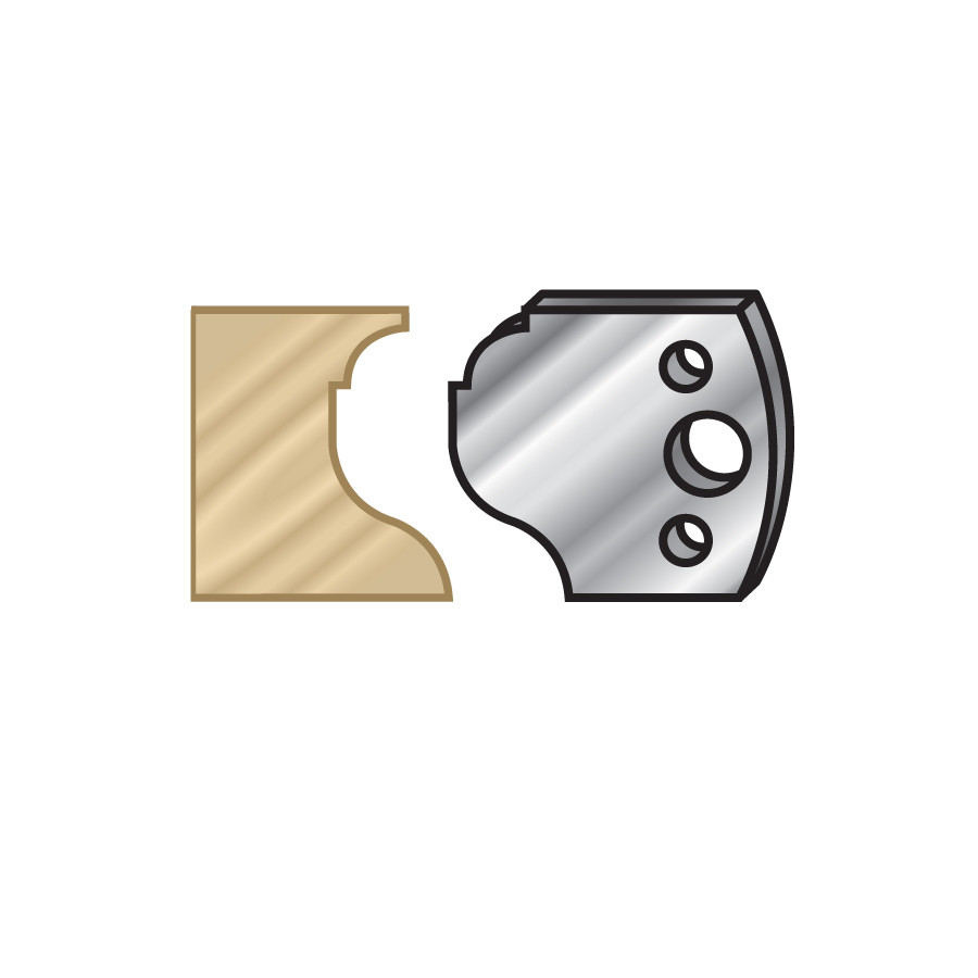 64F061 Pair of 40mm Steel Knives for Profile Pro Inserts