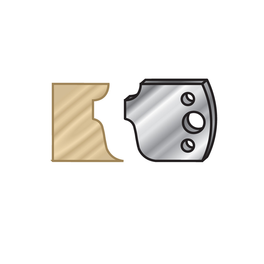 64F064 Pair of 40mm Steel Knives for Profile Pro Inserts