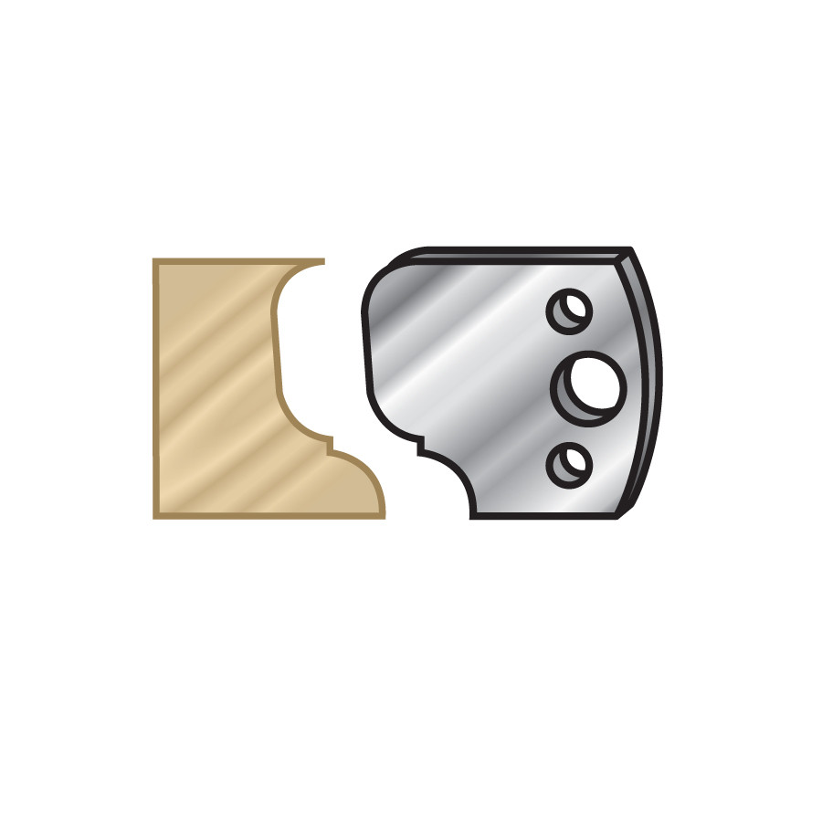 64F068 Pair of 40mm Steel Knives for Profile Pro Inserts