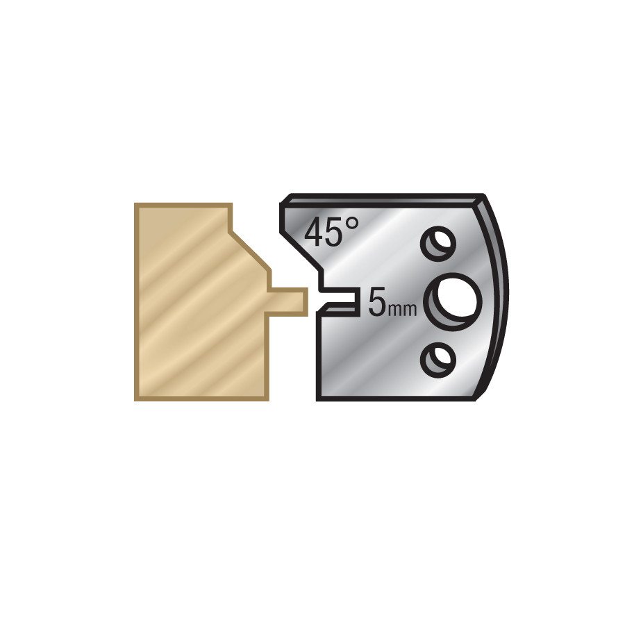 64F083 Pair of 40mm Steel Knives for Profile Pro Inserts