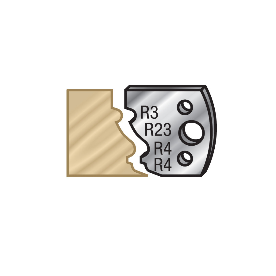 64F103 Pair of 40mm Steel Knives for Profile Pro Inserts