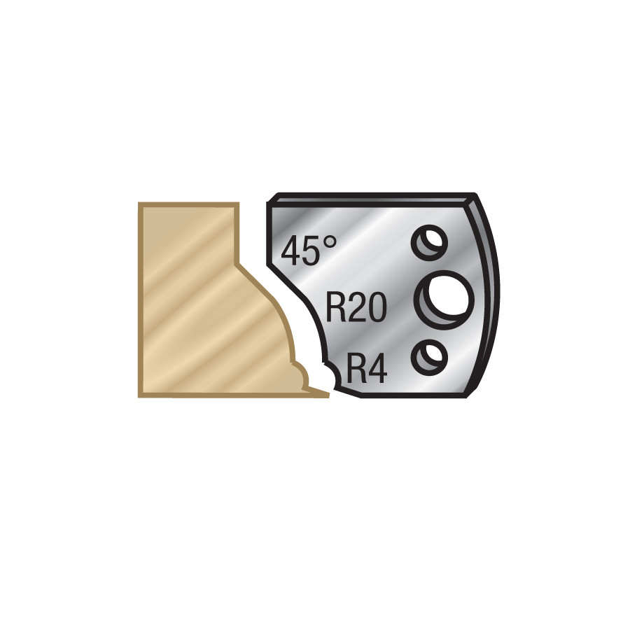 64F109 Pair of 40mm Steel Knives for Profile Pro Inserts