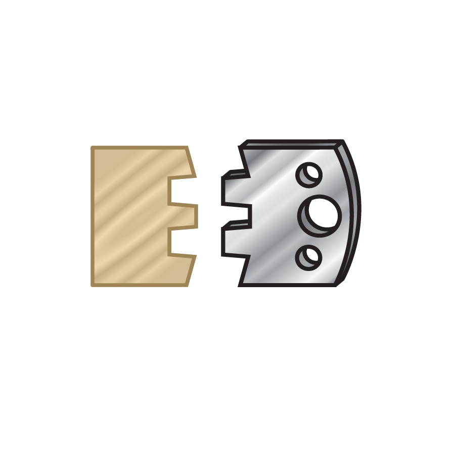 64F114 Pair of 40mm Steel Knives for Profile Pro Inserts