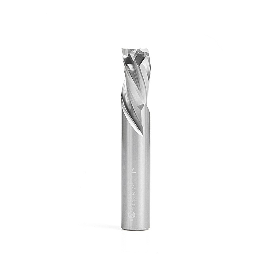 46013 CNC Solid Carbide Compression Spiral 3 Flute x 1/2 Dia x 7/8 x 1/2 Inch Shank
