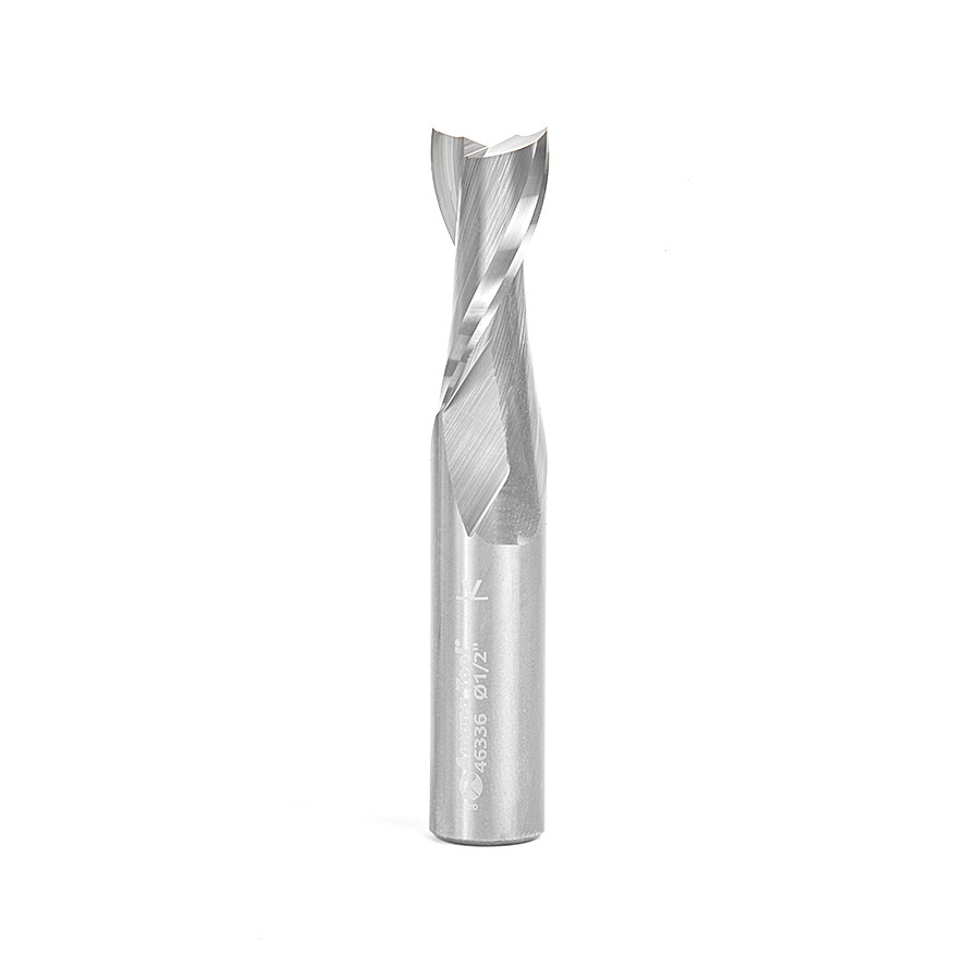 46336 Solid Carbide Spiral Plunge 1/2 Dia x 1-1/8 x 1/2 Inch Shank Up-Cut