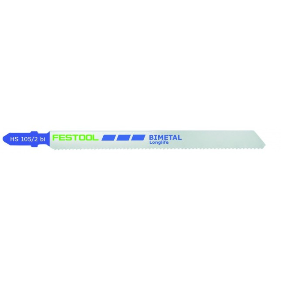 Festool 486559, HS 105/2 bi Metal-Cutting Jigsaw Blades, 4-1/8 Inch, 13 TPI, 5-pack