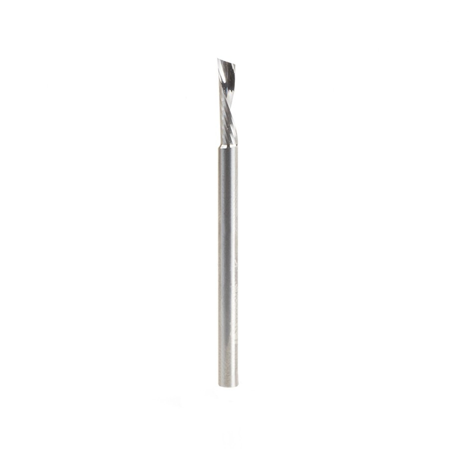 51501 Solid Carbide CNC Spiral 'O' Flute, Aluminum Cutting 1/8 Dia x 1/2 x 1/8 Shank Down-Cut