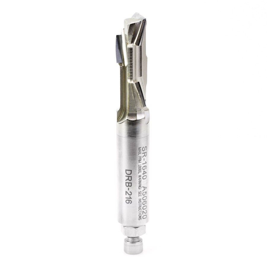 DRB-216 CNC Polycrystalline Diamond (PCD) Tipped Up/Down Shear R/H Direction 5/8 Dia x 1-5/8 x 5/8 Shank Router Bit