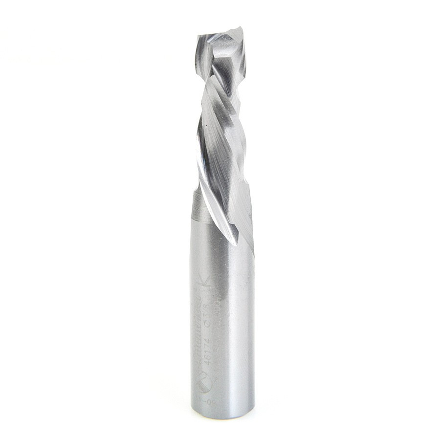 46174 CNC Solid Carbide Compression Spiral 3/8 Dia x 1 Inch x 1/2 Shank