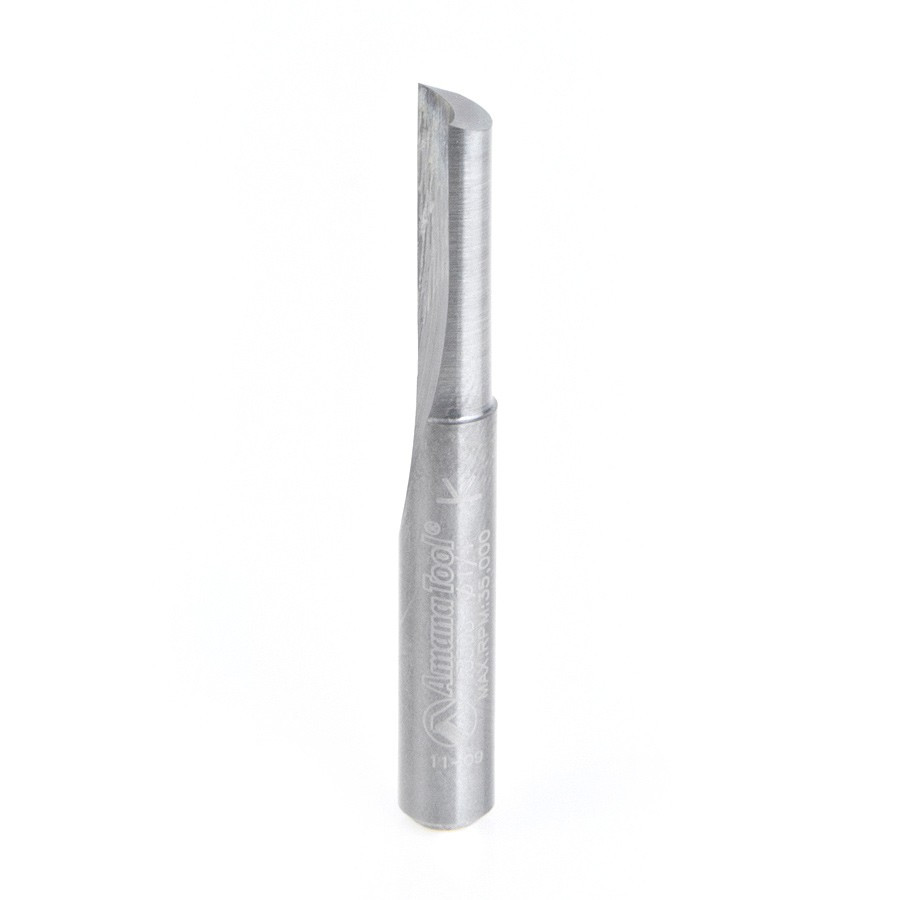 43508 Solid Carbide Single 'O' Flute Plastic Cutting 1/4 Dia x 3/4 x 1/4 Inch Shank