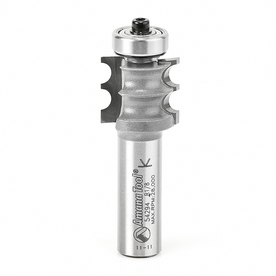 54294 Carbide Tipped Double Beading 1/8 Radius x 7/8 Dia x 3/4 x 1/2 Inch Shank