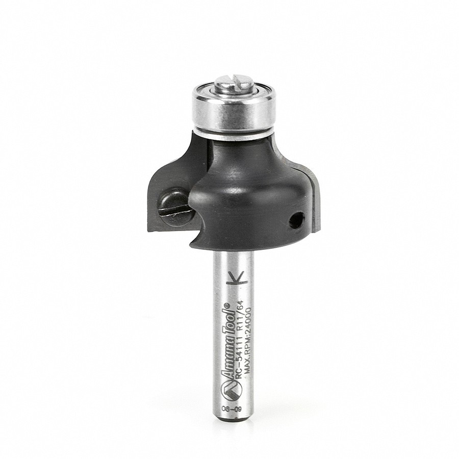 RC-54111 In-Tech Insert Carbide Ogee 3/16 Radius x 1-1/32 Dia x 5/8 x 1/4 Inch Shank