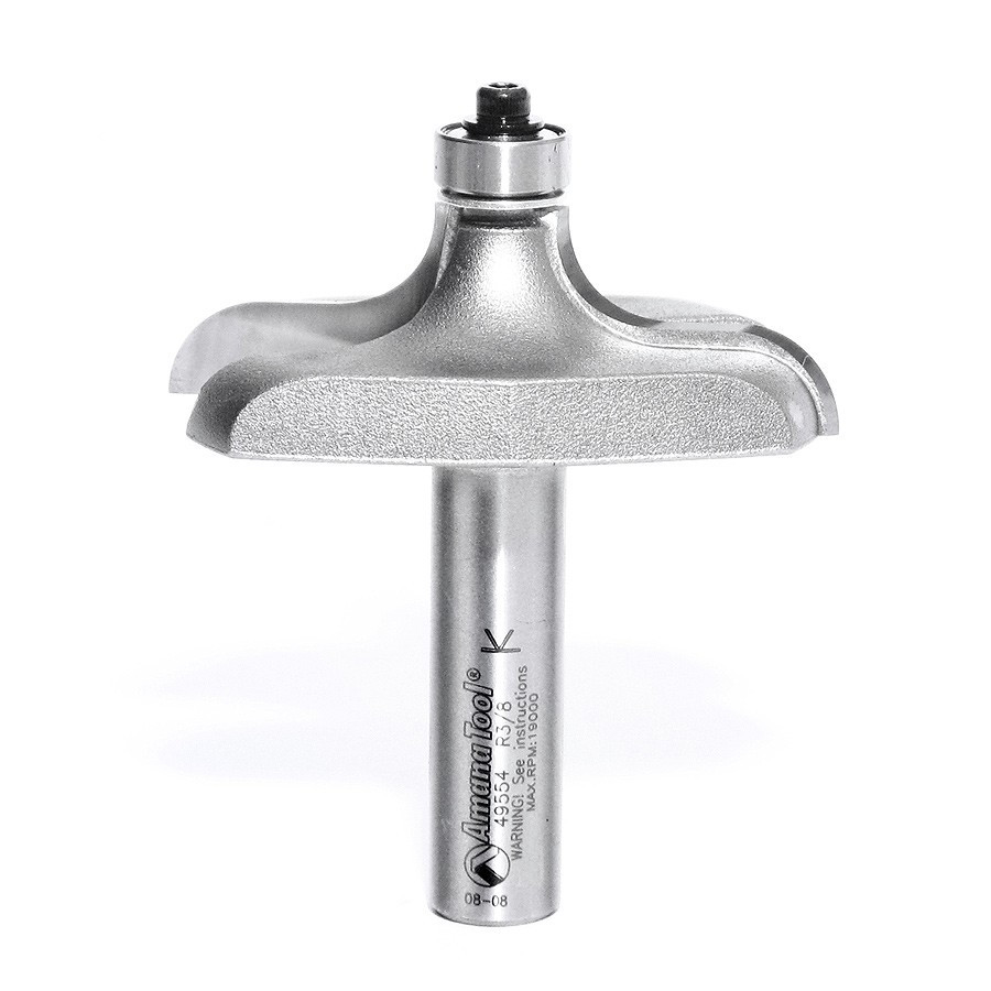 49554 Carbide Tipped Table Edge Ogee 3/8 Radius x 2-1/2 Dia x 3/4 x 1/2 Inch Shank