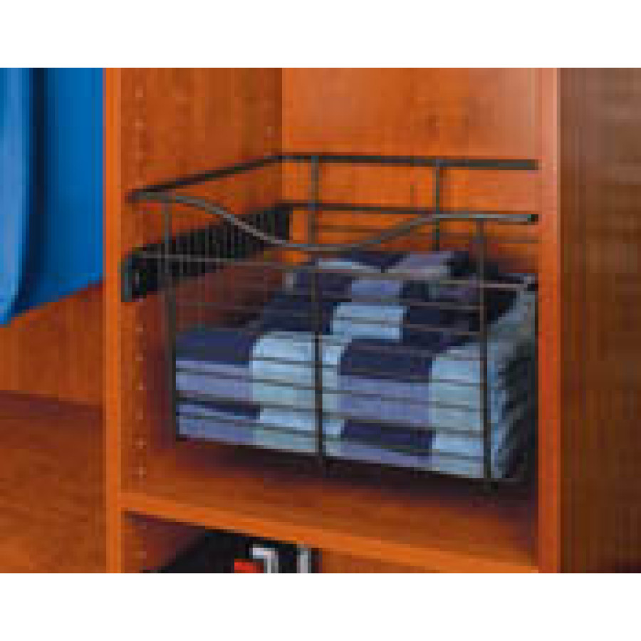 Pull-Out Closet Baskets, 18W x 14D x 11HOil Rubbed BronzeWire