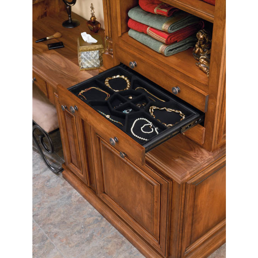 Jewelry Drawer Insert 24 in.Wx14 in.D - StandardBlackVelvet