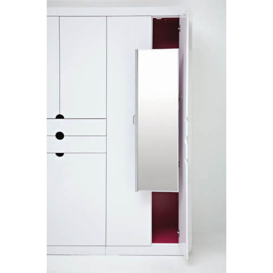 Pullout Closet MirrorSatin NickelSteel
