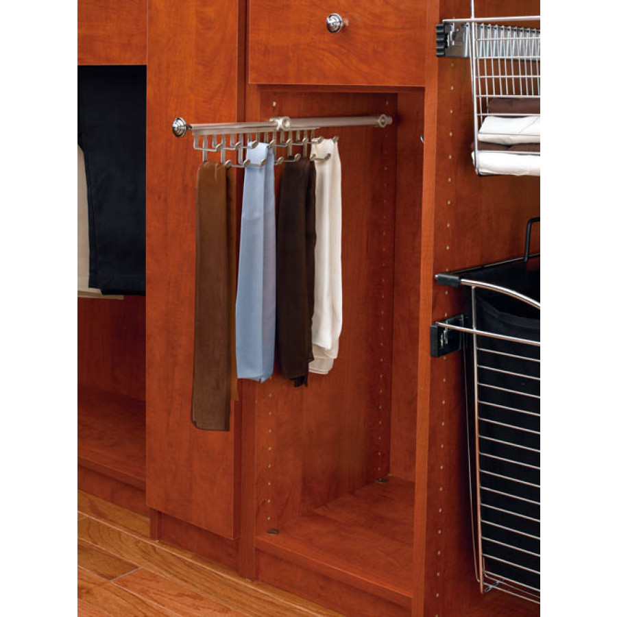 Tie Rack 13-3/4 in. ChromeChromeWire