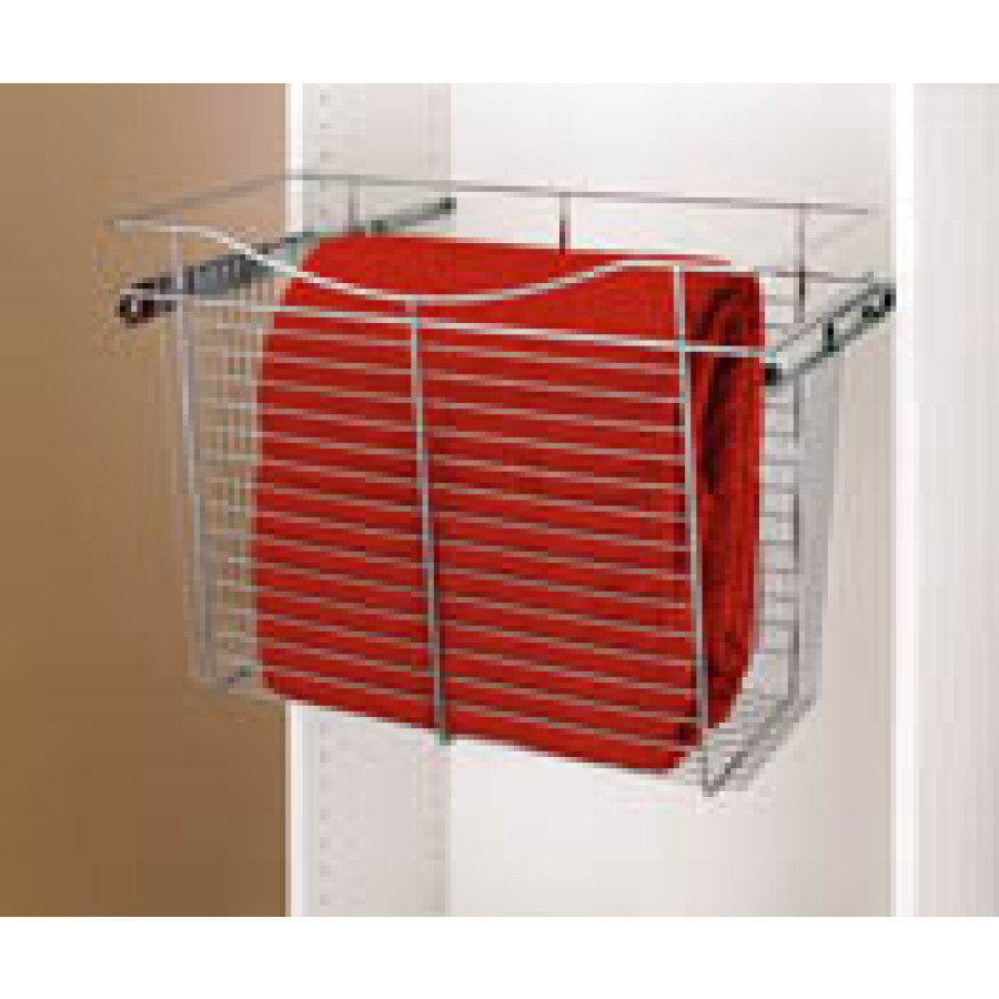 Pull-Out Closet Baskets, 24W x 12D x 18HChromeWire
