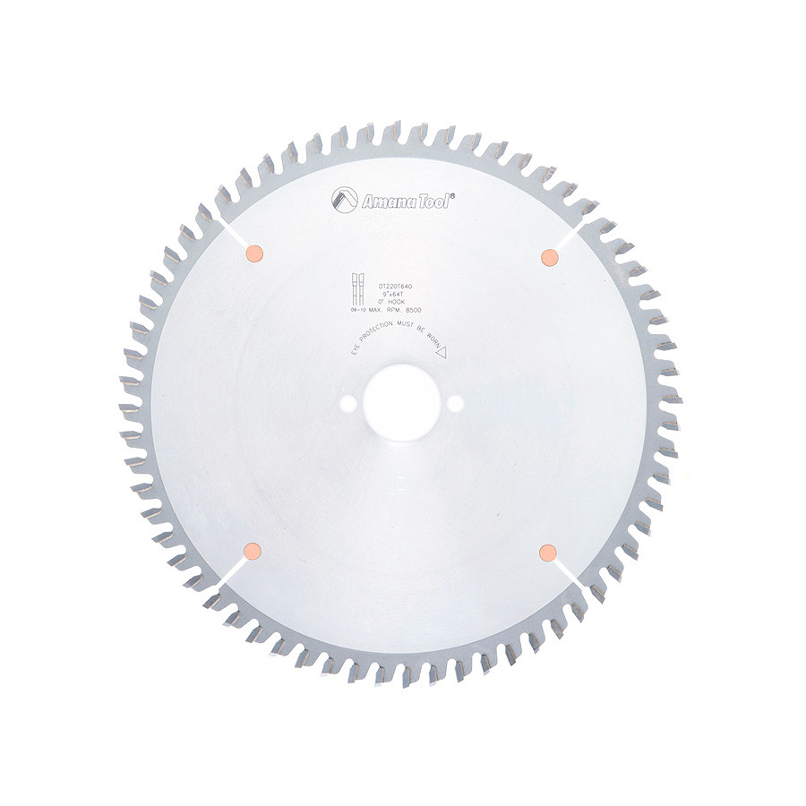 DT220T640 Carbide Tipped Ditec Holz-Her General Purpose 220mm Dia x 64T H-ATB, 0 Deg, 30mm Bore