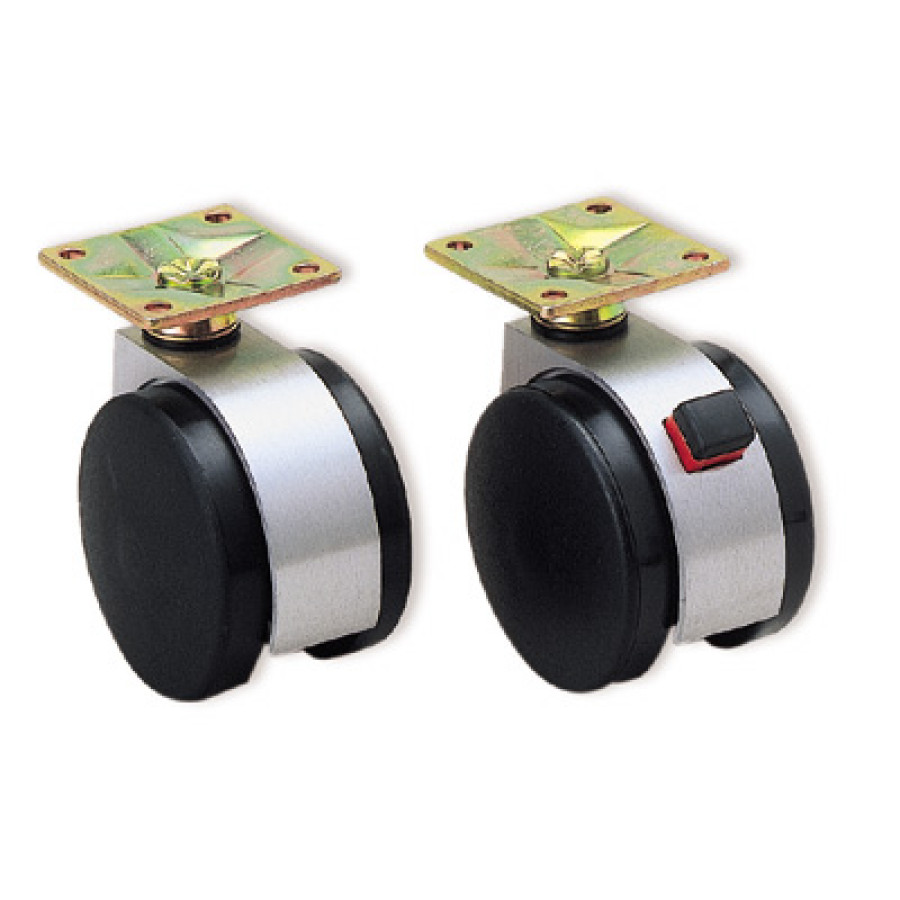 TWIN WHEEL CASTER, PLATE TYPE, FA-45-P