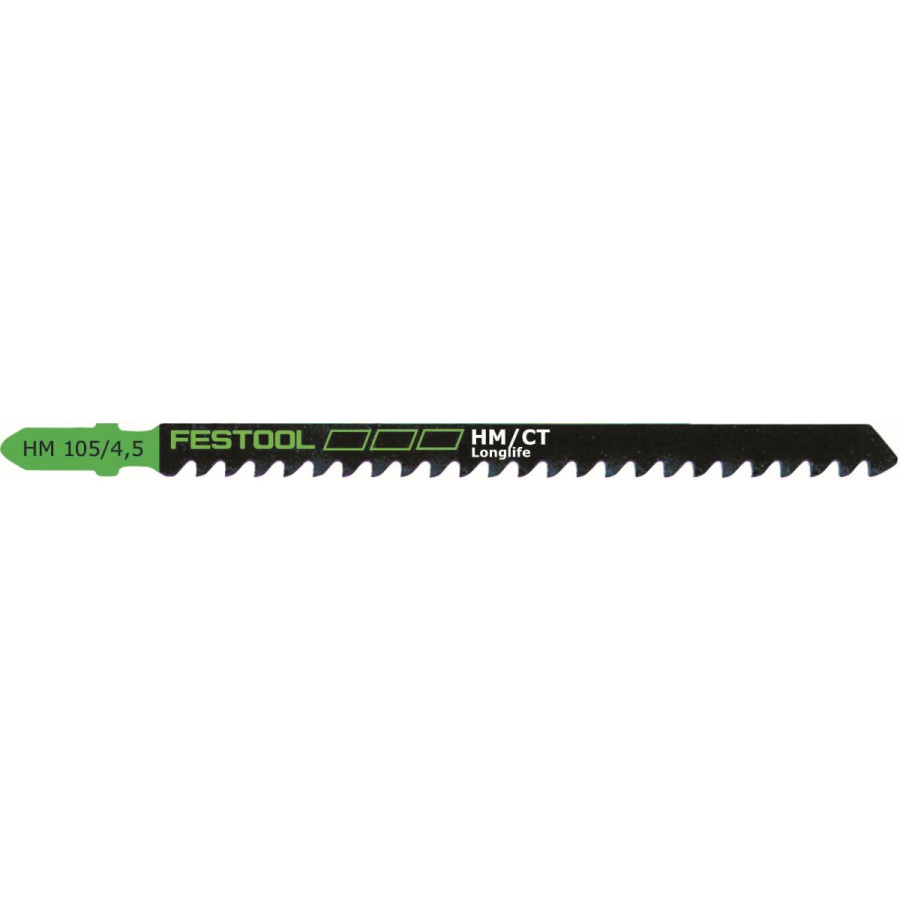 Festool 486560, HM 105/4.5 Jigsaw Blades, 4-1/8 Inch, 5 TPI, 1-pack