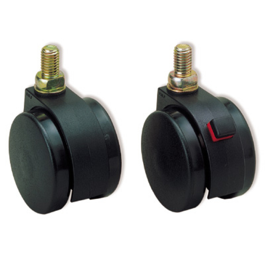 TWIN WHEEL CASTER, THREADED BOLT TYPE, FP-45-N