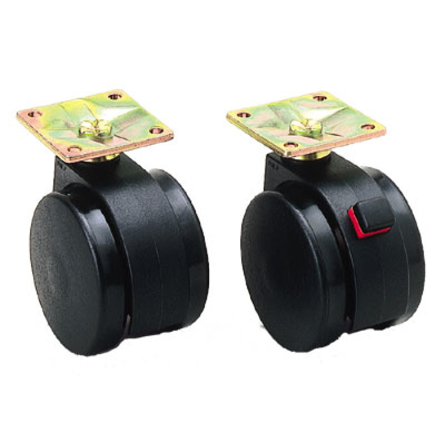 TWIN WHEEL CASTER, PLATE TYPE, FP-55-P