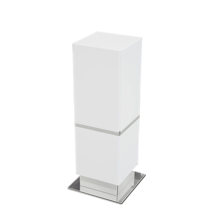 BA0261-203, Be Toothbrush Holder W 3 1/2"x D 3 1/2"H 8 5/8"White