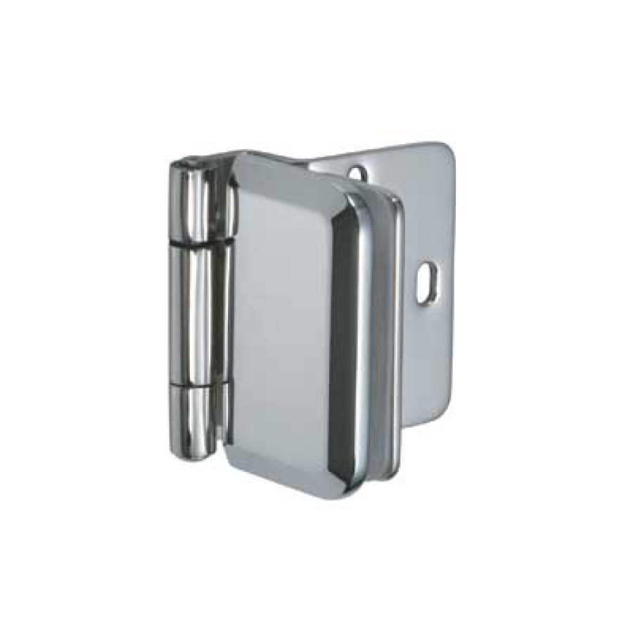 HALF OVERLAY GLASS DOOR HINGE, XL-GH03-48-8CR