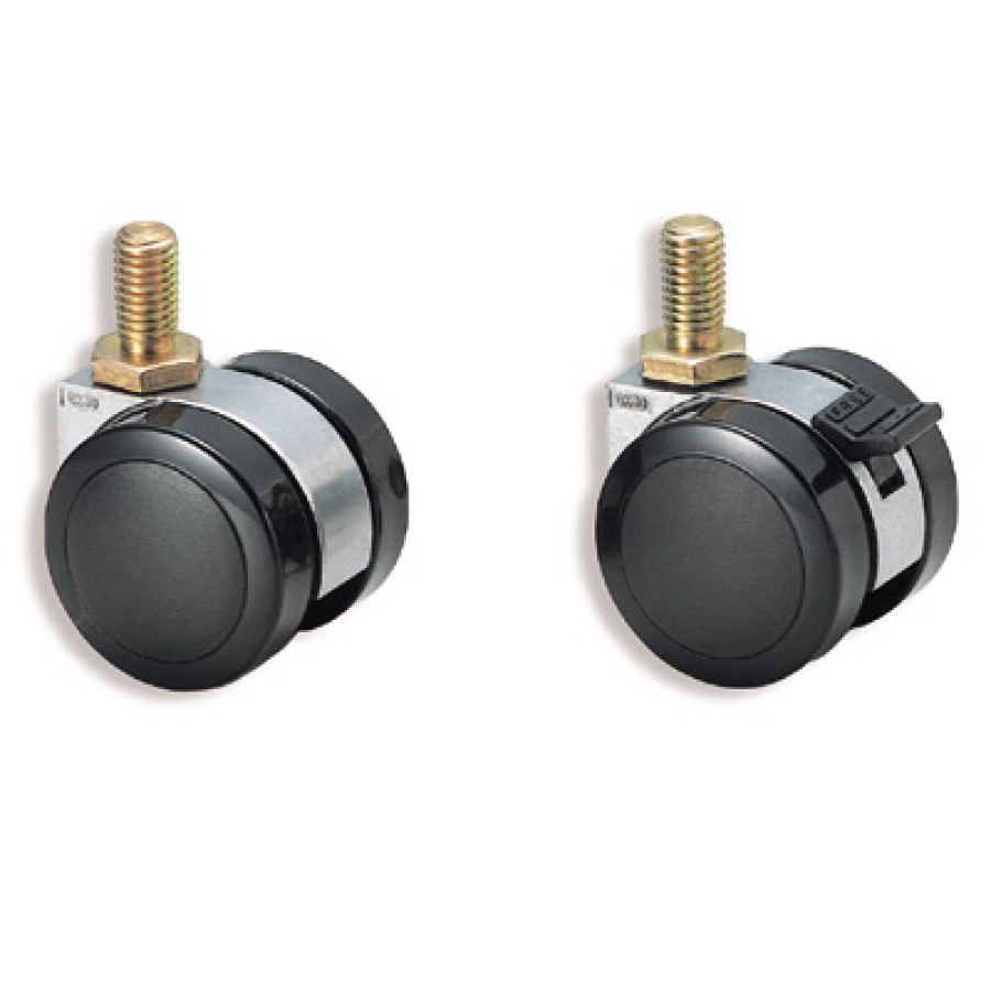 TWIN WHEEL CASTER, THREADED BOLT TYPE, GX-50-N12S