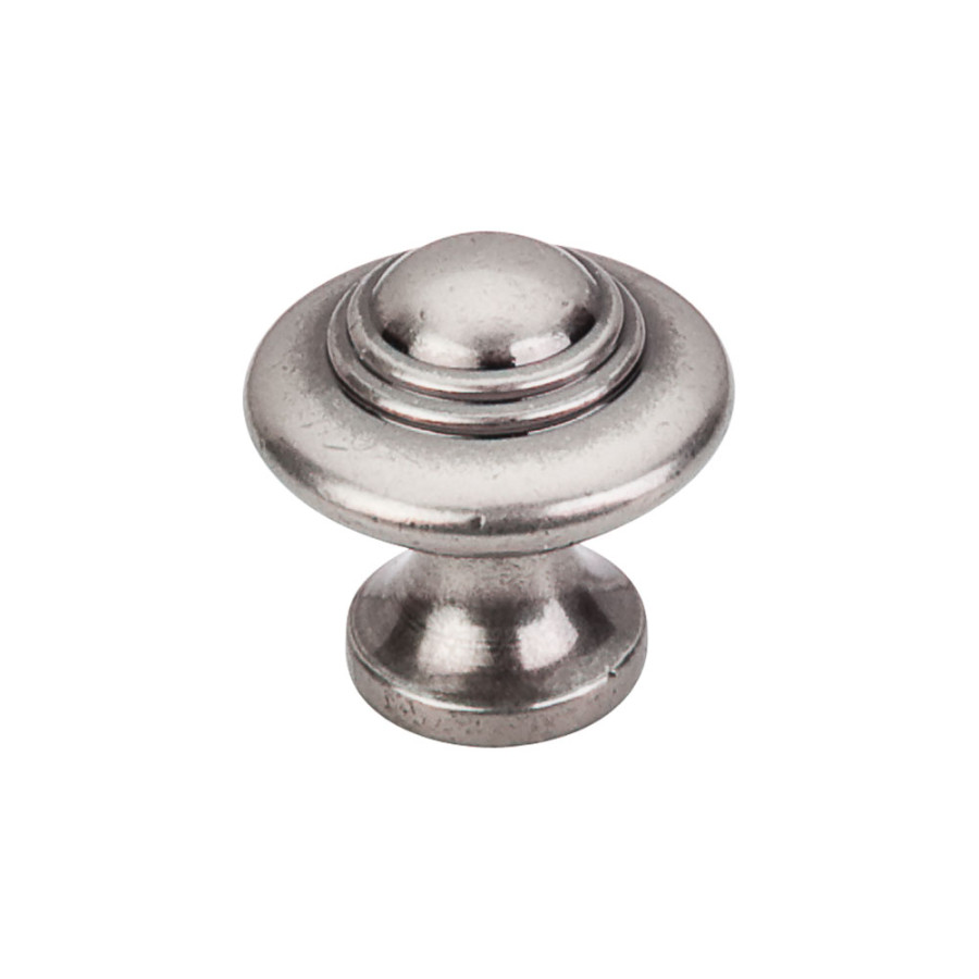 Ascot Knob 1 1/4" - Pewter Antique
