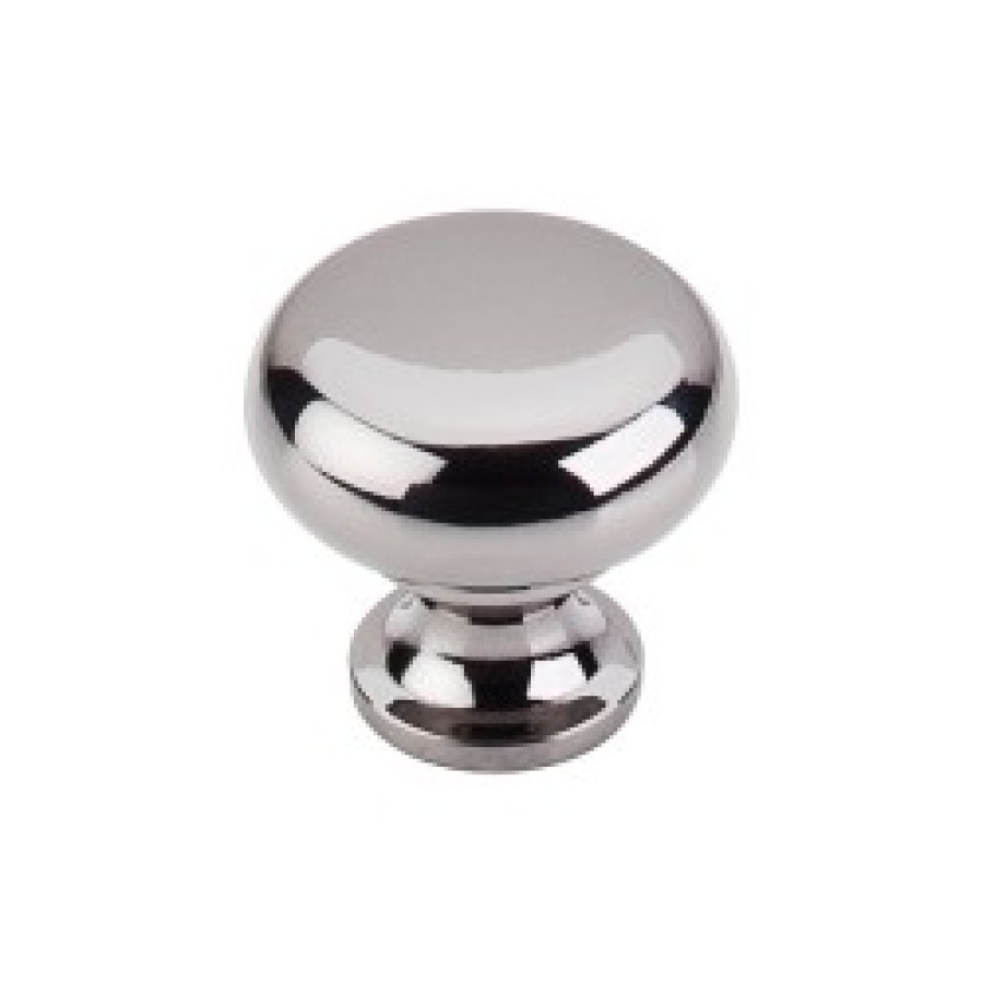 Flat Faced Knob 1 1/4" - Black Nickel