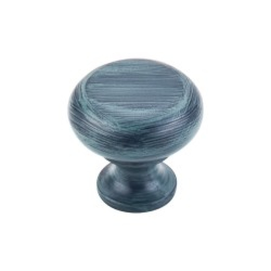 Flat Faced Knob 1 1/4" - Verdigris