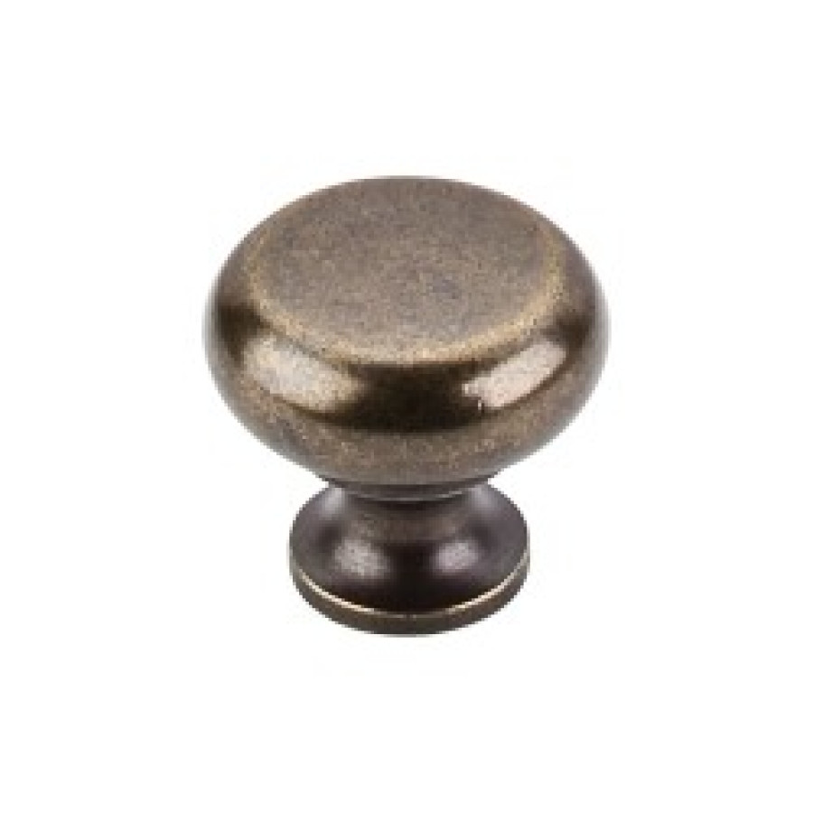 Flat Faced Knob 1 1/4" - German Bronze