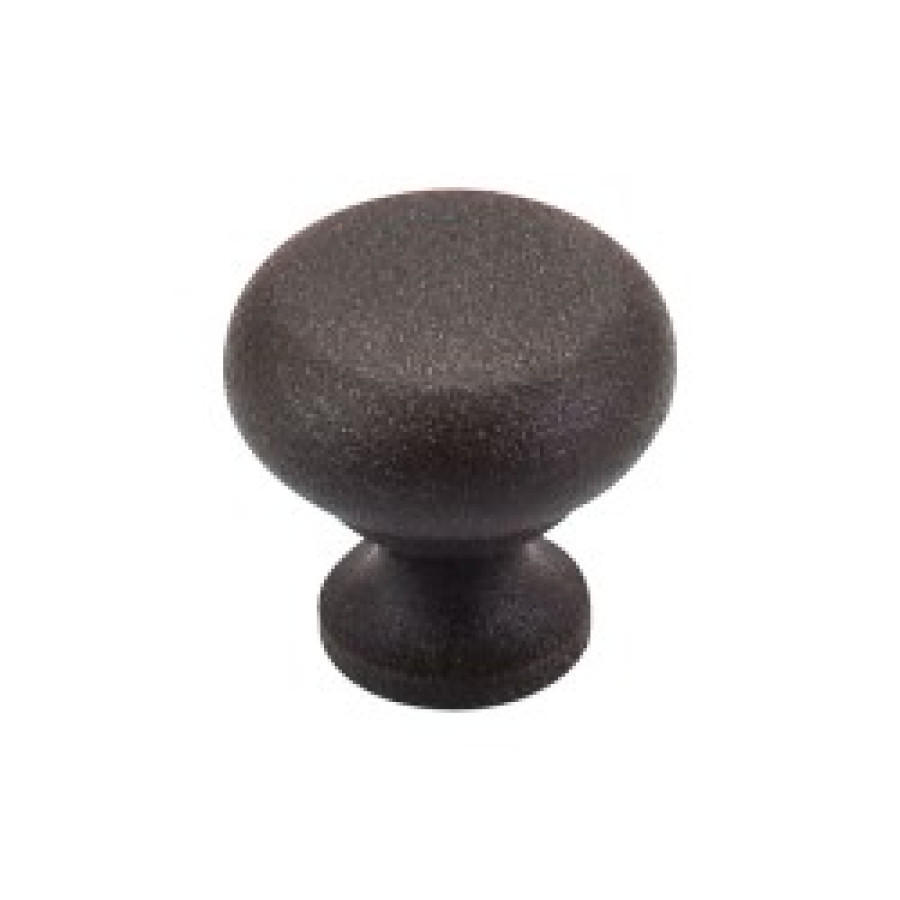 Flat Faced Knob 1 1/4" - Rust