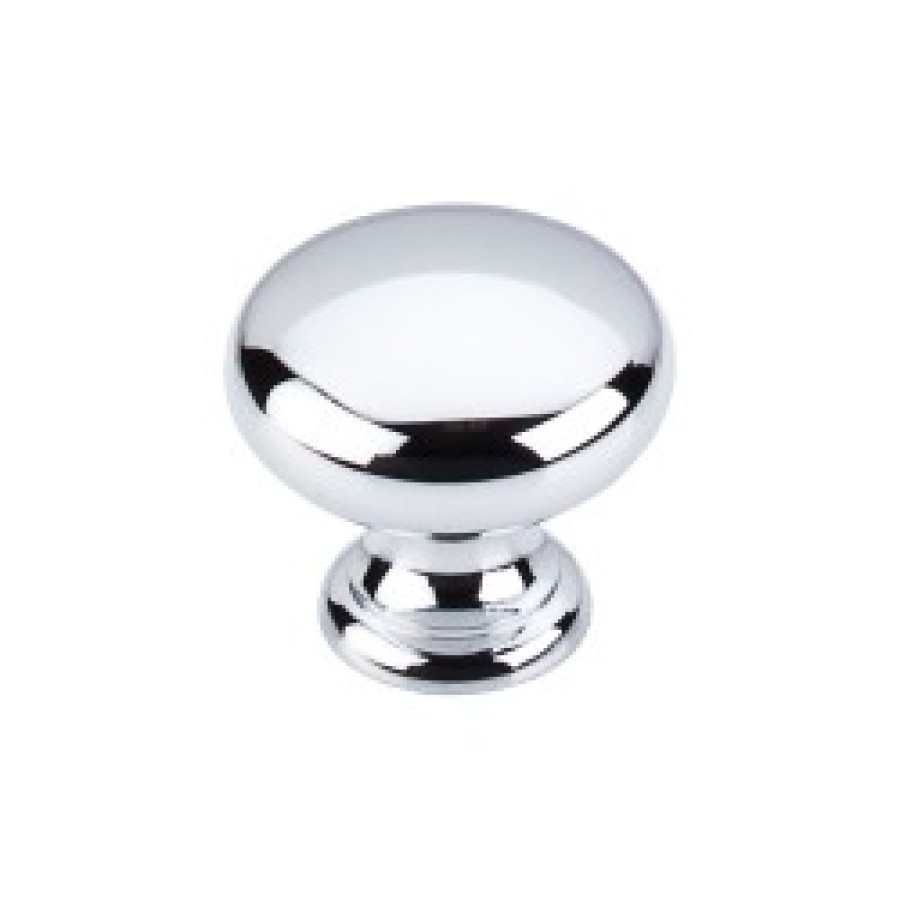 Mushroom Knob 1 1/4" - Polished Chrome